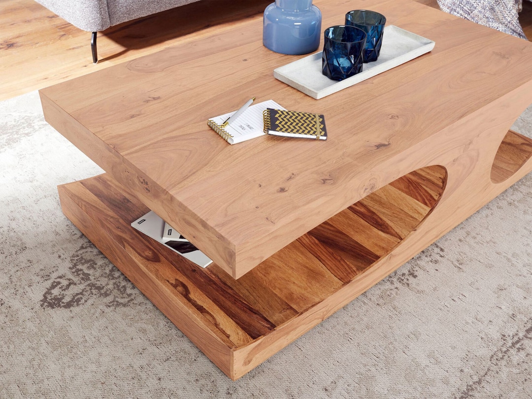 Couchtisch Kal Massivholz Akazie