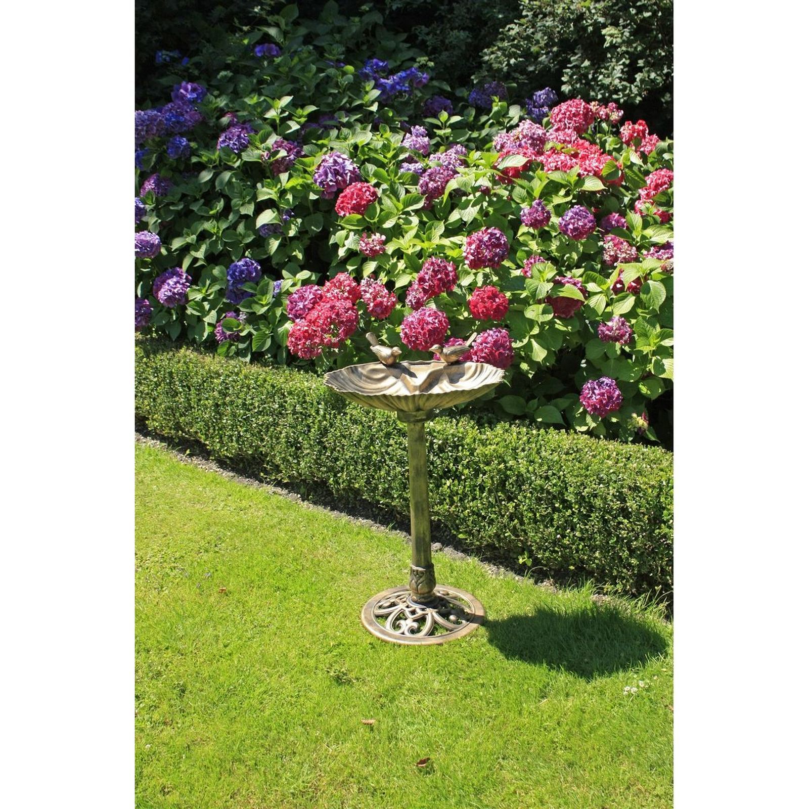 Vogeltränke - bronze - Kunststoff - 80 cm hoch