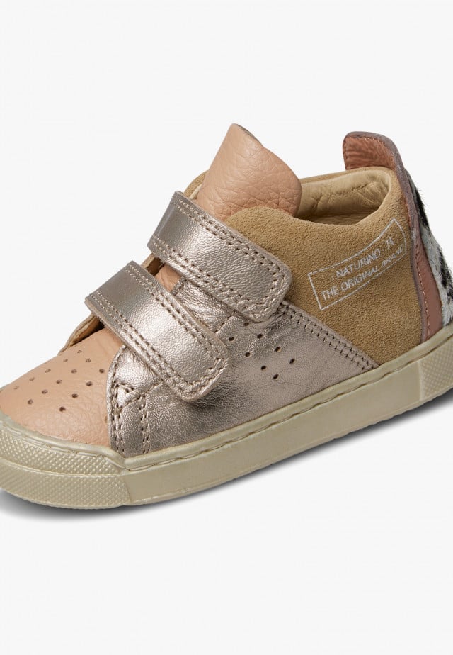 NATURINO TRAJAN HIGH VLSneakers aus Leder und Veloursleder, Puderrosa