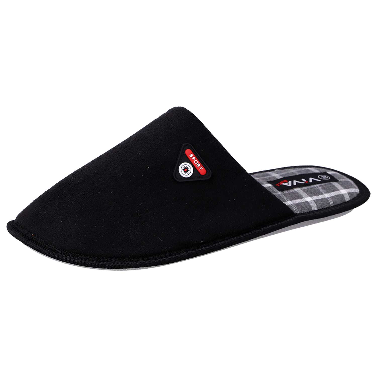 Herren Hausschuh Alcantara Optik Gr. 41-46