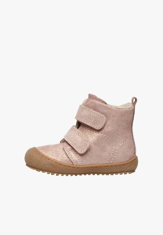 NATURINO BUBBLE VLStiefeletten aus gefüttertem Nappaleder, Platinrosa