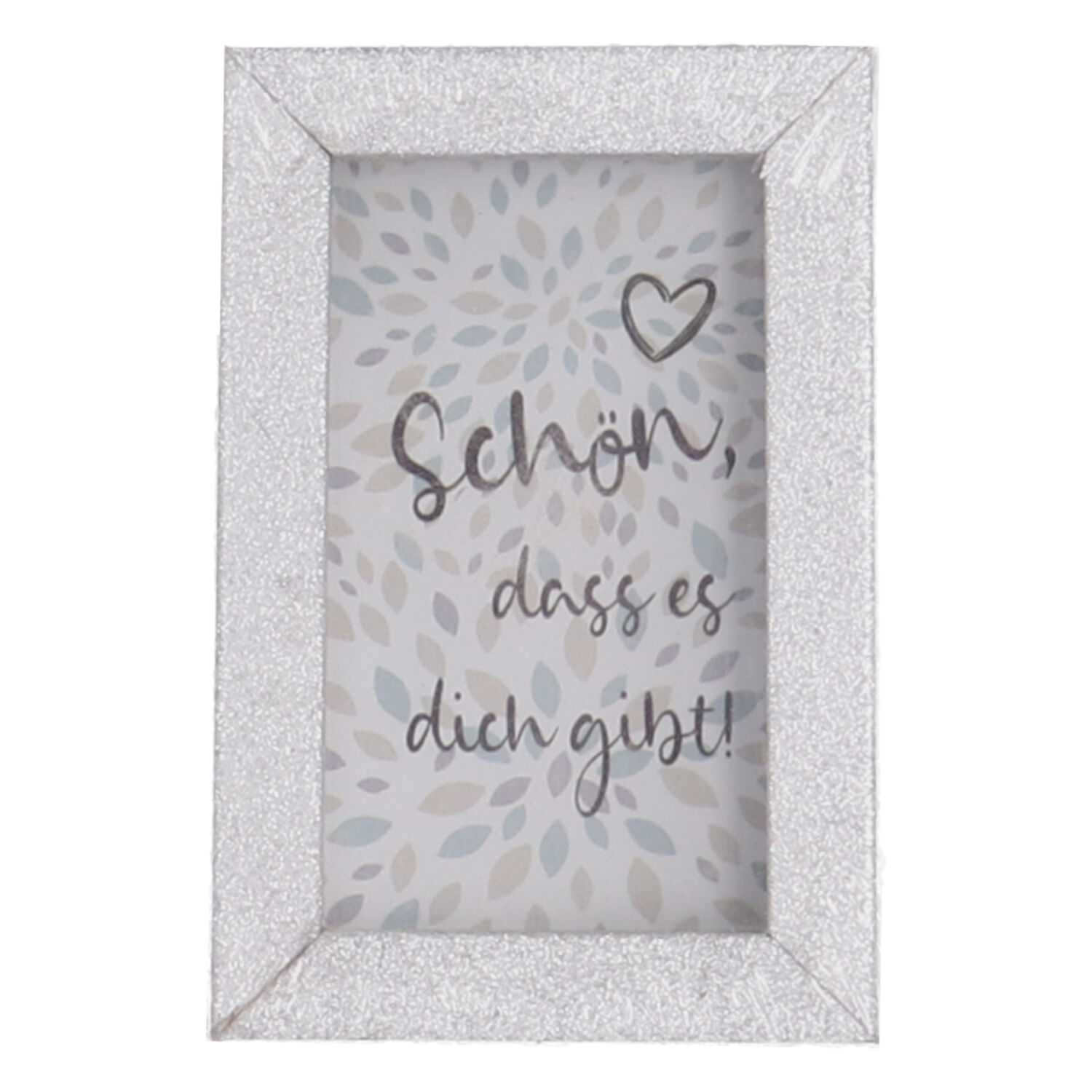 Bilderrahmen Spruch 8,5x5,5cm, 8-fach sortiert