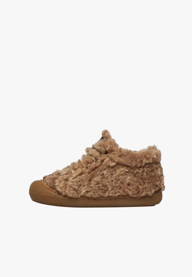 NATURINO COCOON FURLauflernschuhe aus Wolle, Braun