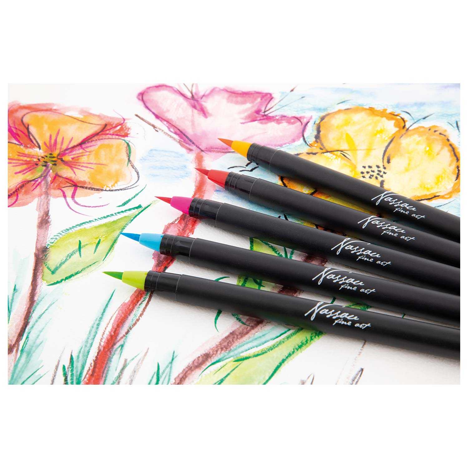 Aquarell-Pinselstifte mit 1 Wasser-Pinselstift 20er