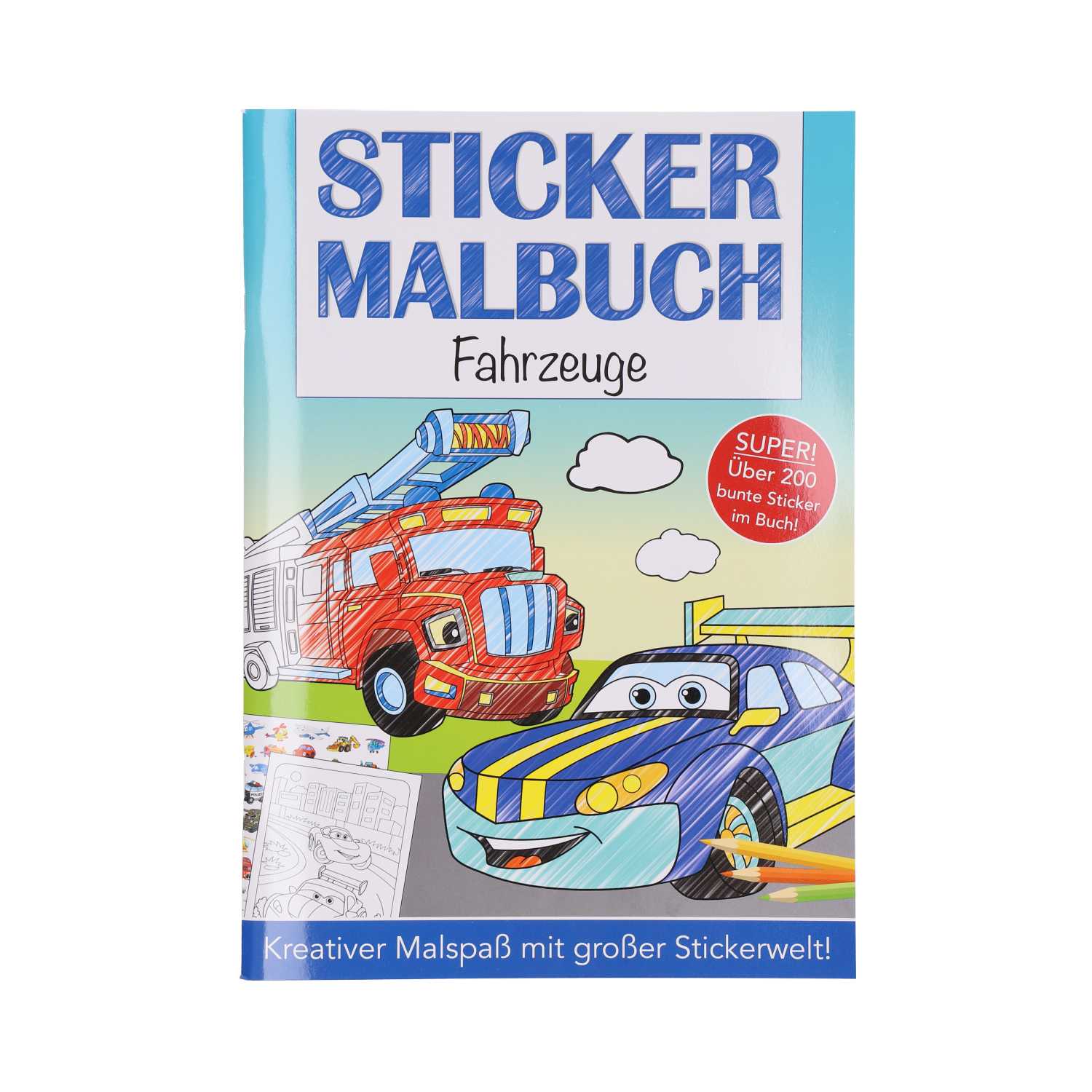 Malbuch mit Sticker, 64Seiten