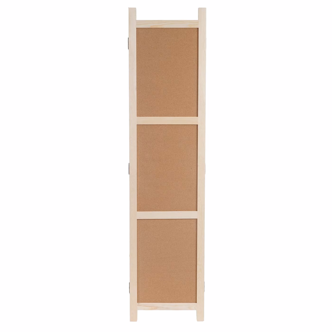 Paravent MCW-G52, Raumteiler Trennwand Sichtschutz, Pinnwand Kork ~ braun, 3 Panele 166x121cm