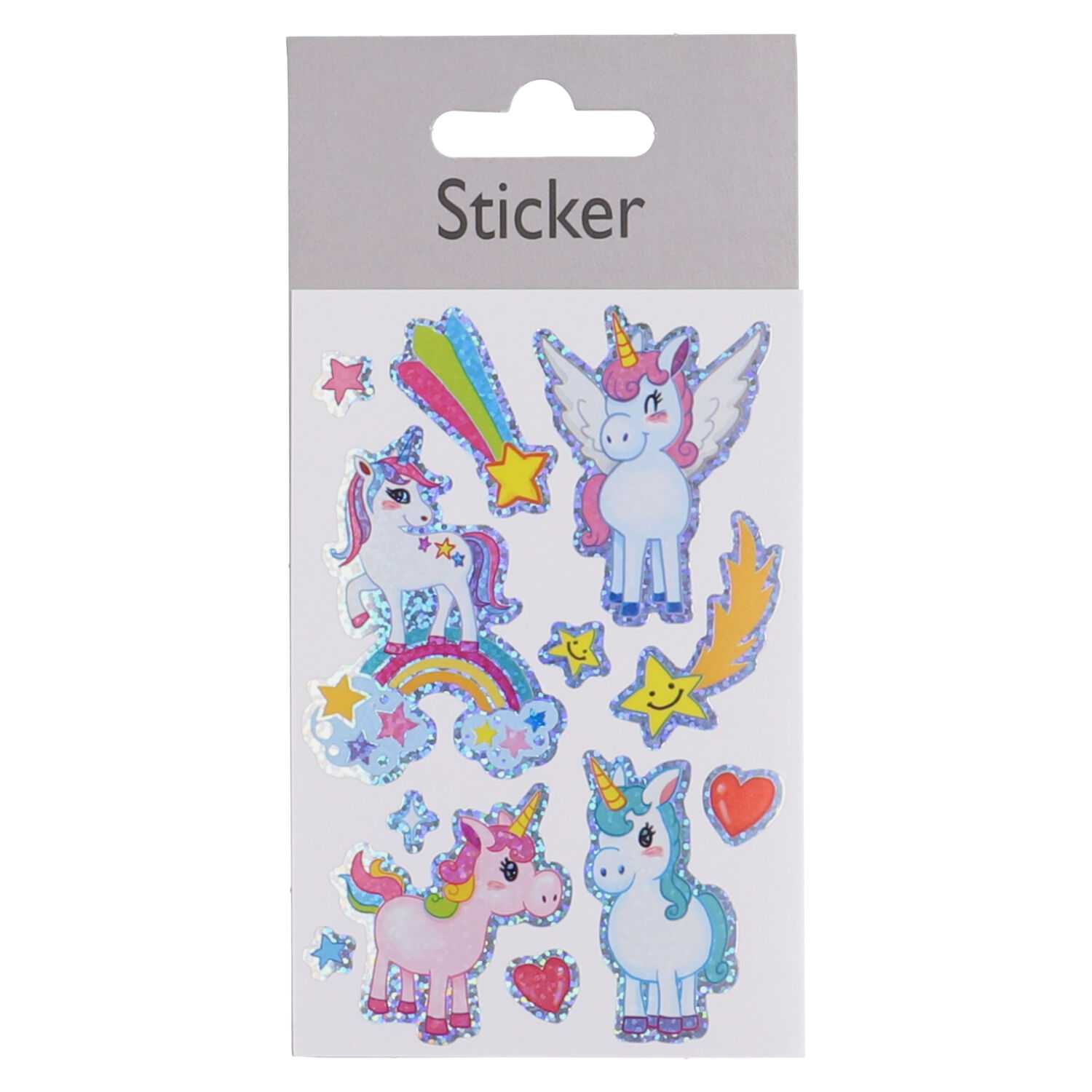 Sticker Glitzer Einhorn