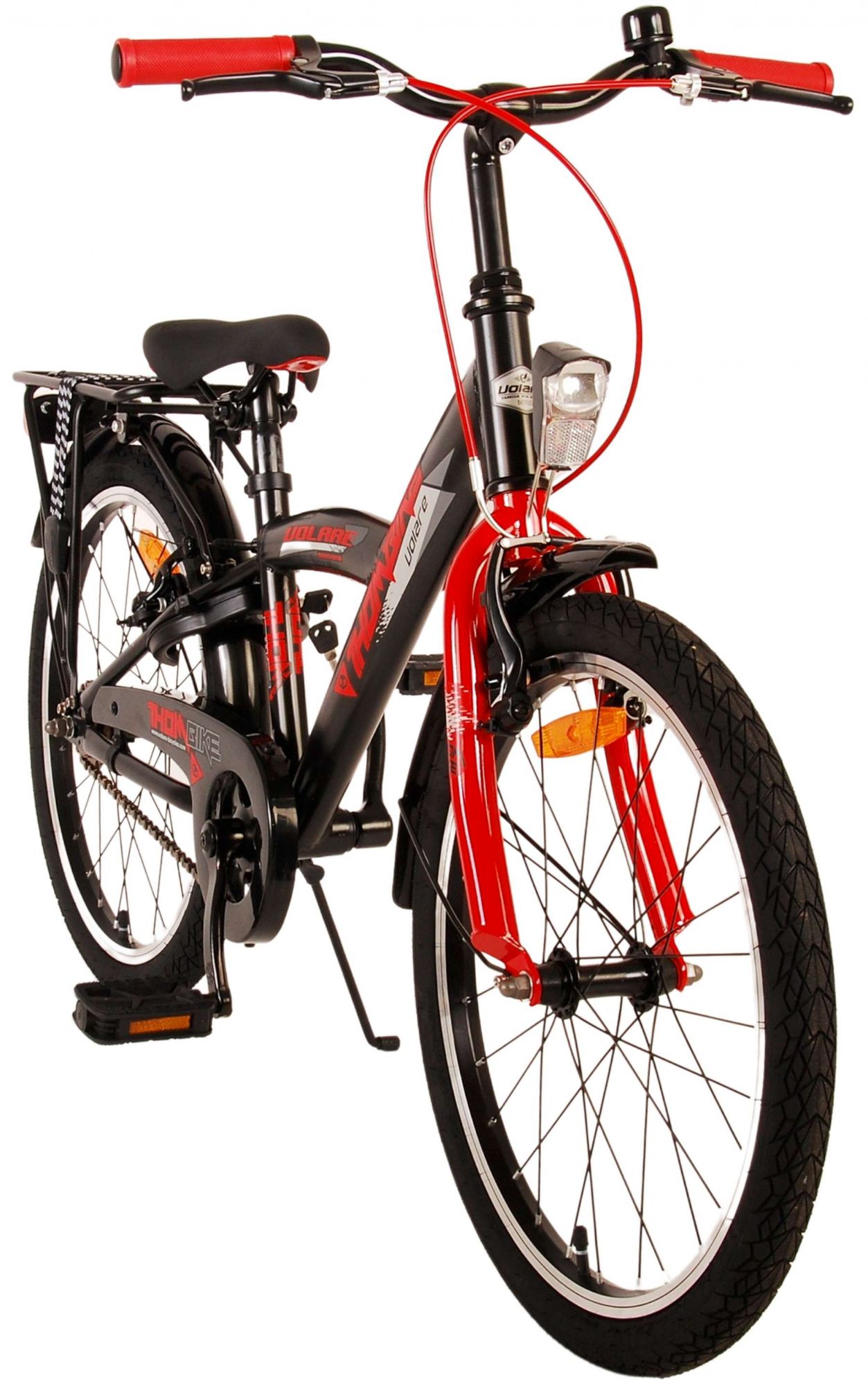 TPFSports Thombike Kinderfahrrad - Jungen - 20 Zoll - Rücktritt + Handbremsen - Schwarz/Grün