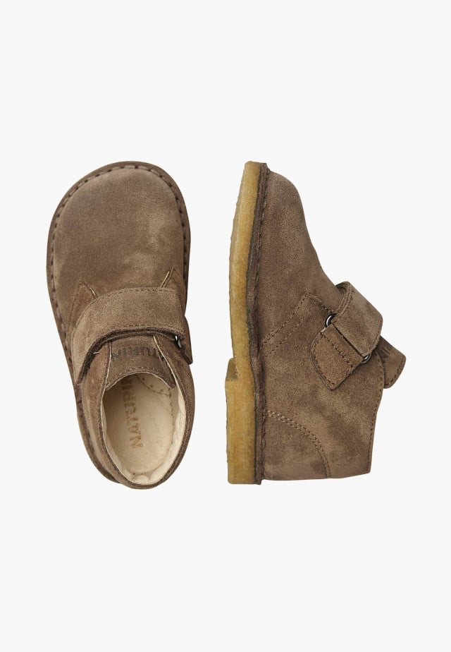NATURINO CHOCODesert Boots aus Veloursleder, Tabak