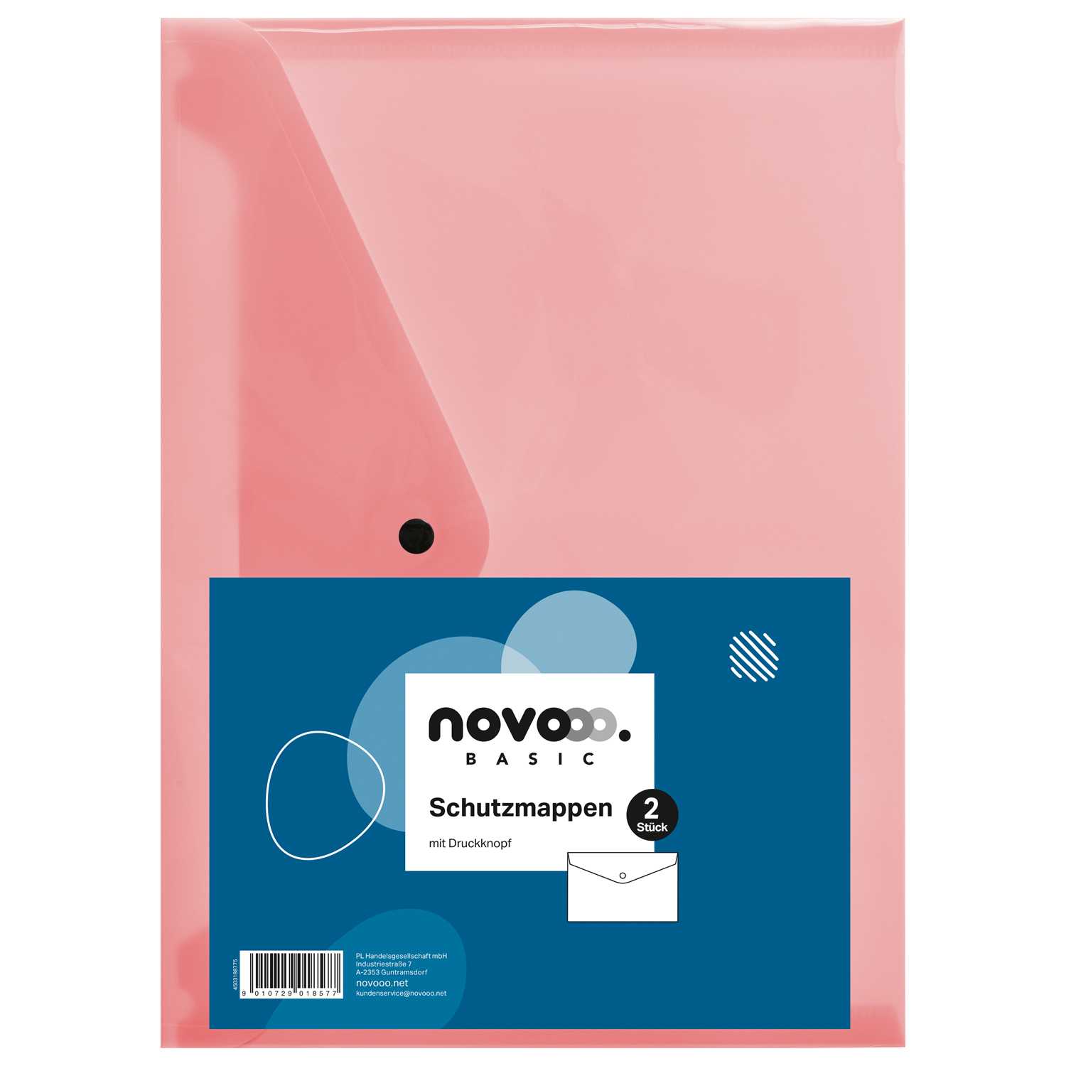 novooo Schutzmappe 2er, mit Druckknopf