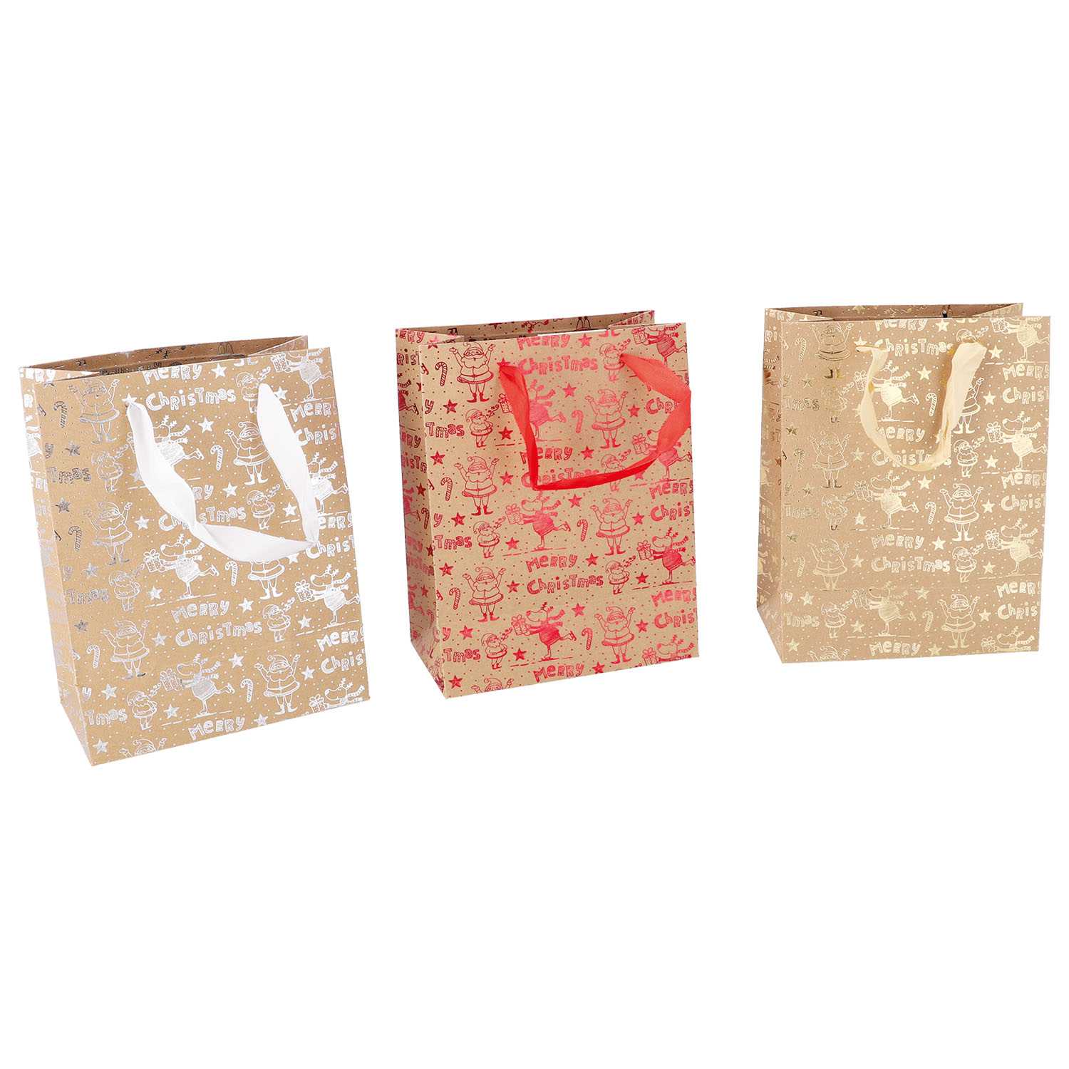 Geschenktüte A5 Weihnachten Kraft 3fach