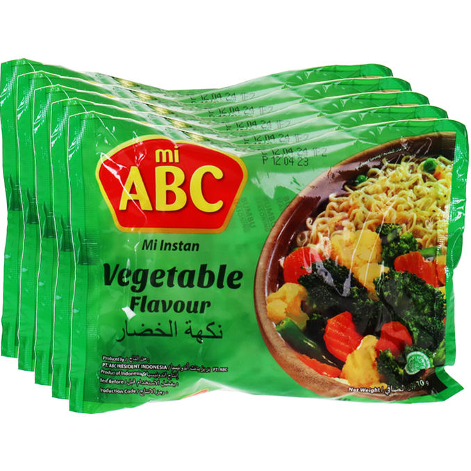 Instantnudeln Gemüse, 5er Pack, 5x 70g von ABC
