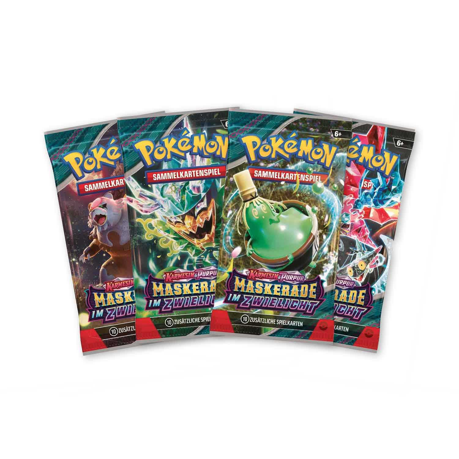 Pokémon Boosterpack 10 Sammelkarten Maskerade im Zwielicht