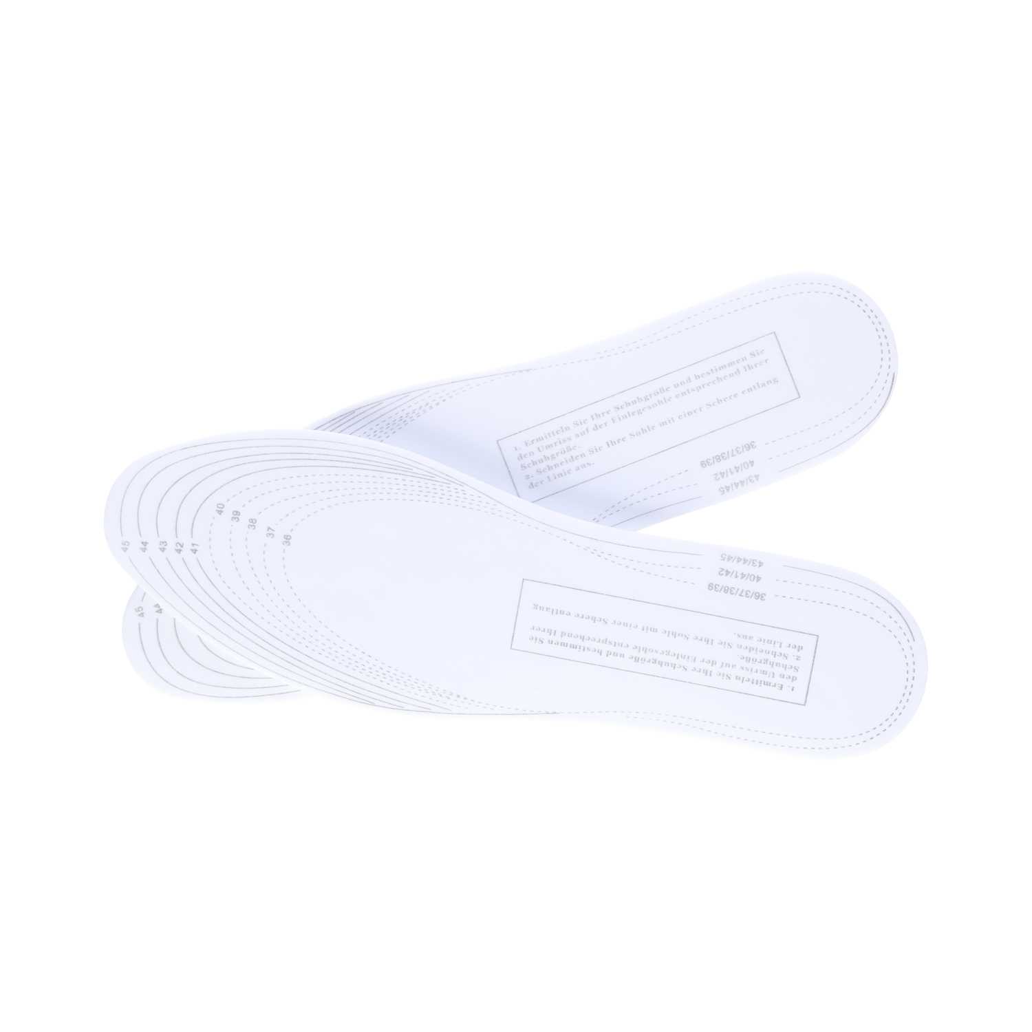 Schaumstoff-Einlegesohlen Memory Sohle Gr. 37/38 - 44/45