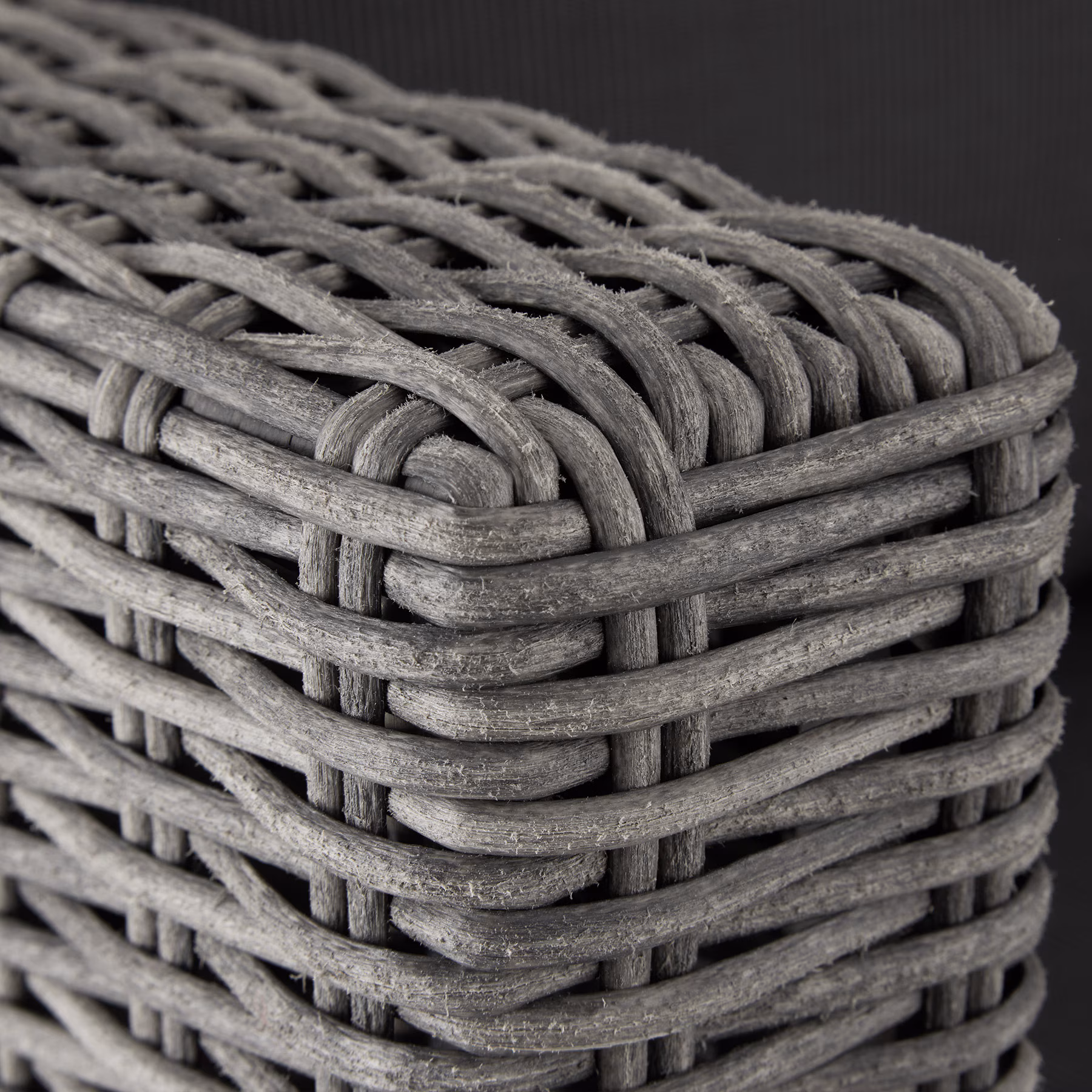 tectake® Rattan Lounge, mit Aluminiumgestell, wetterfest und UV-beständig, mit Sicherheitsglasplatte
