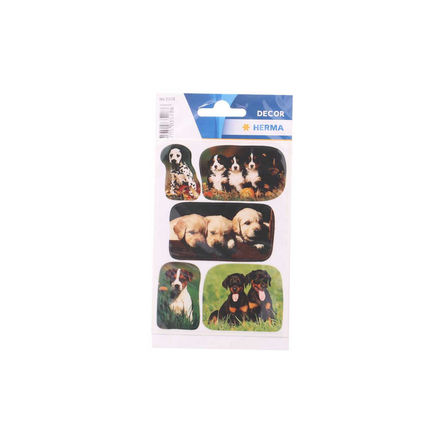 Herma Sticker Hundewelpen 15 Sticker auf 3 Blatt