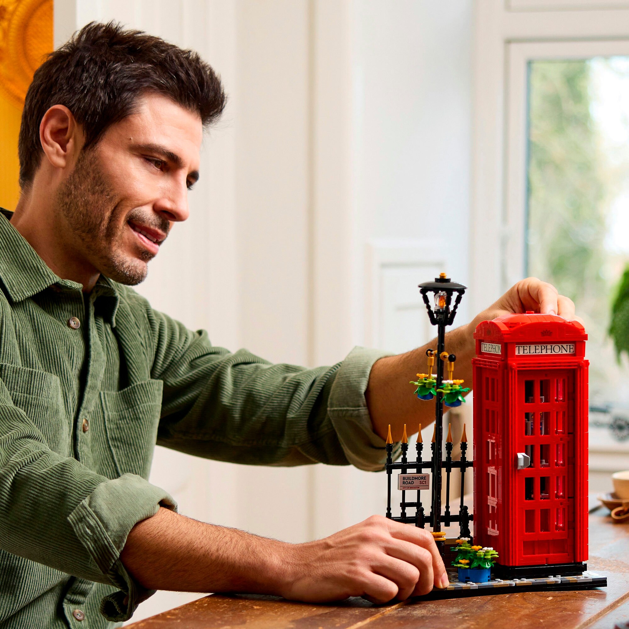 LEGO Konstruktionsspielzeug Ideas Rote Londoner Telefonzelle