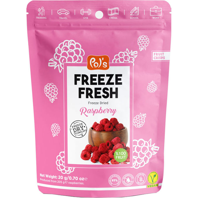 Himbeere Fruchtchips, 20g von Pol's Freeze Fresh
