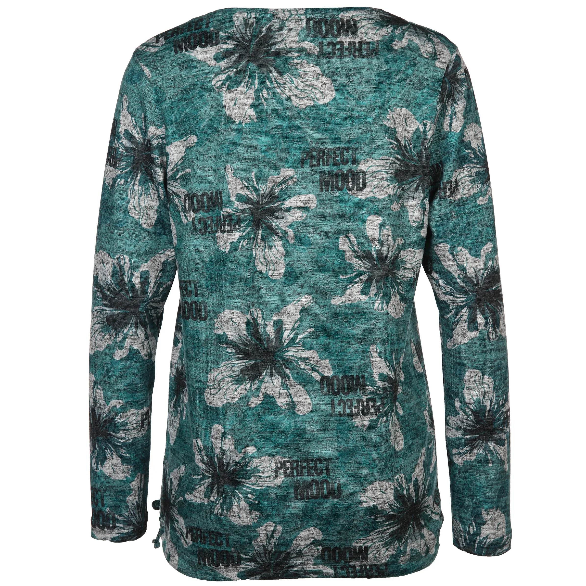 Damen Flauschshirt mit Alloverprint