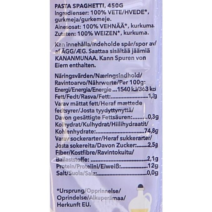 Spaghetti, 1 x 450g von By Motatos