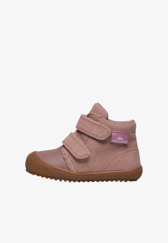NATURINO LEOTI 3 WP VL.Stiefeletten aus Leder und Veloursleder, Rosa