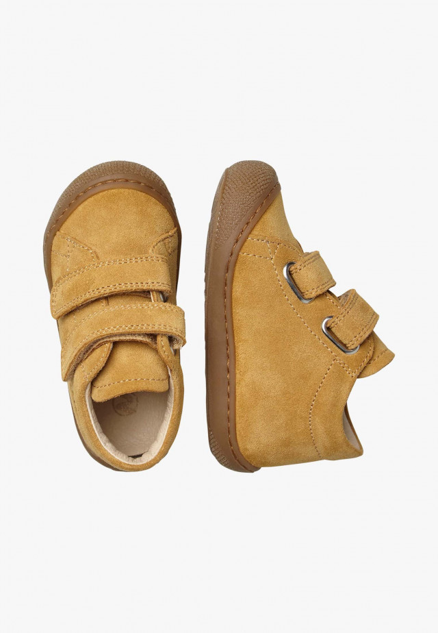NATURINO COCOON VLLauflernschuhe aus Veloursleder, Kürbis