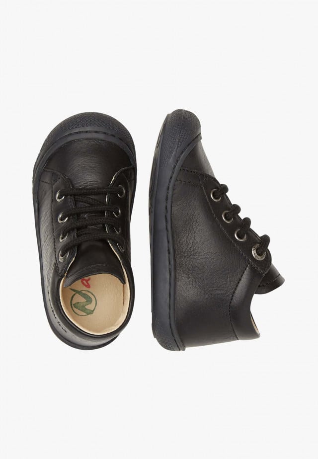 NATURINO COCOONLauflernschuhe aus Nappaleder, Schwarz