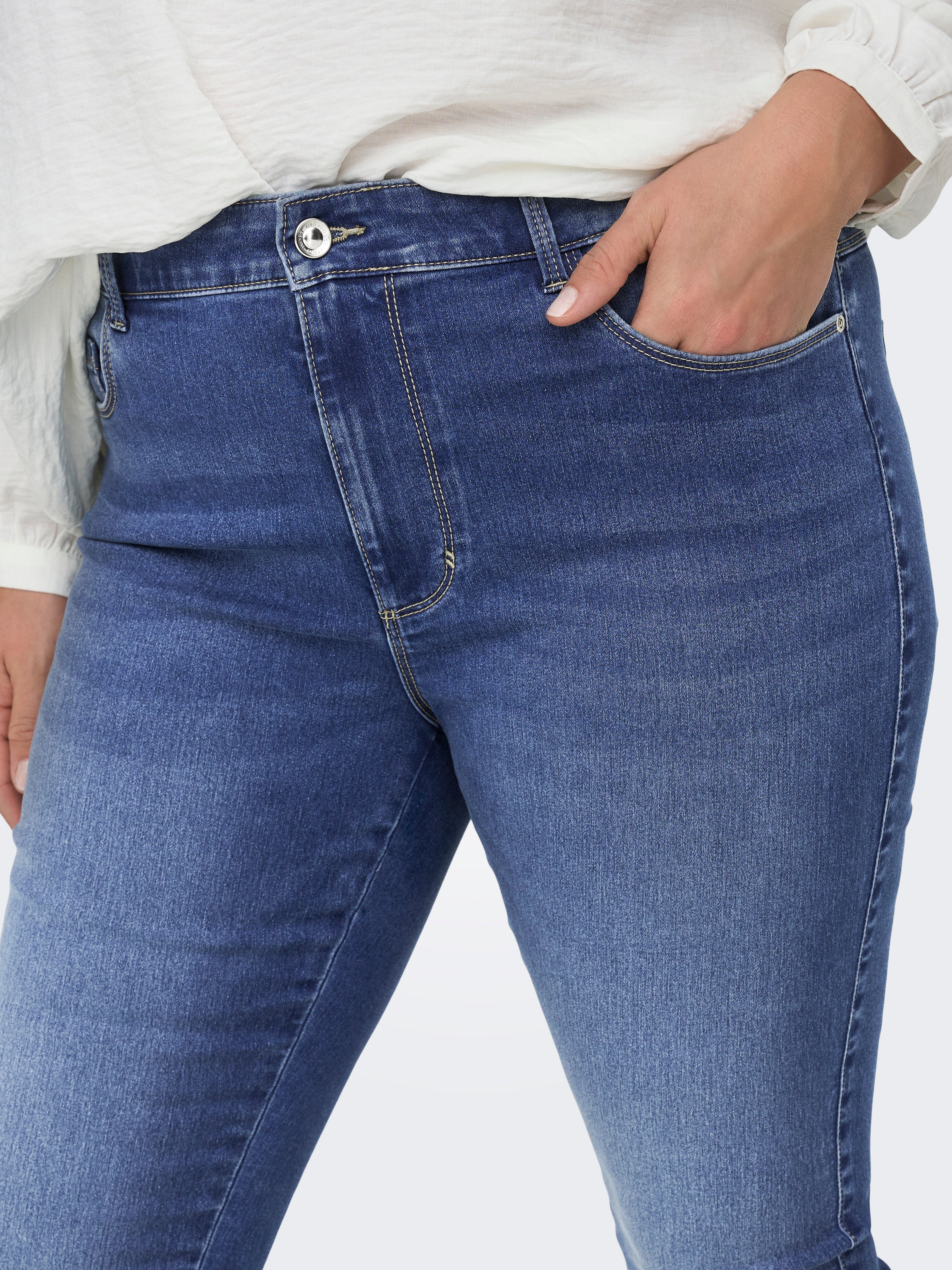 CARAUGUSTA Hohe Taille Skinny Fit Jeans Light Medium Blue Denim
