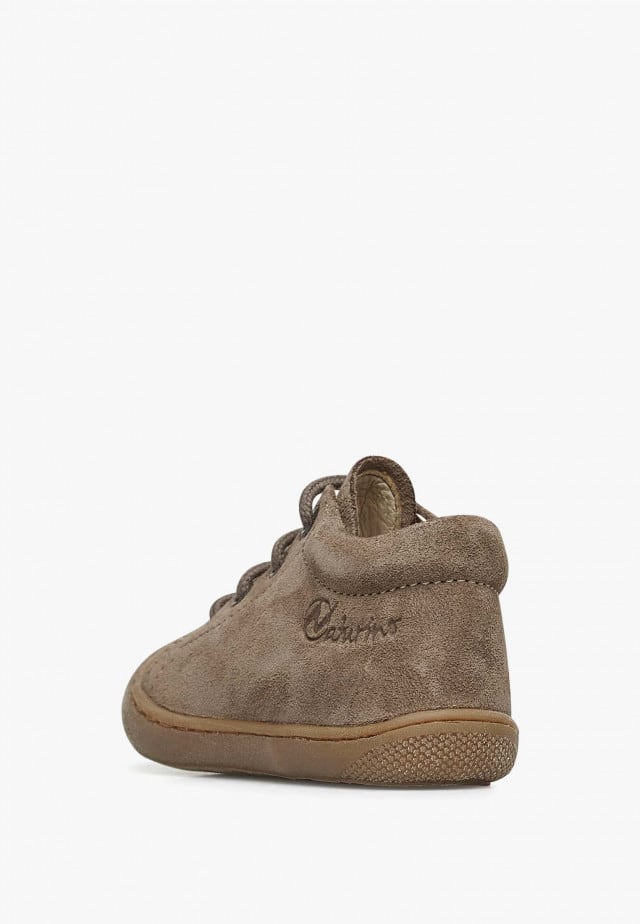 NATURINO COCOONLauflernschuhe aus Veloursleder, Tabak