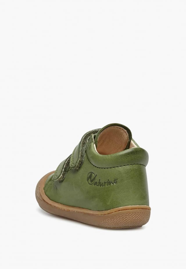 NATURINO COCOONLauflernschuhe aus Nappaleder, Olivgrün
