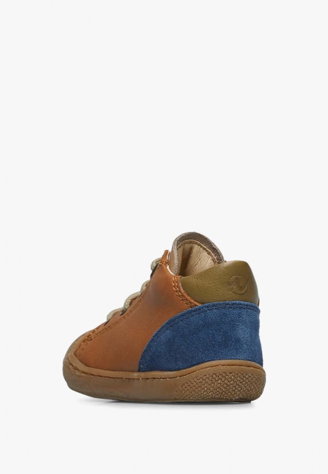 NATURINO ROMYLauflernschuhe aus Leder, Beige-Cognac