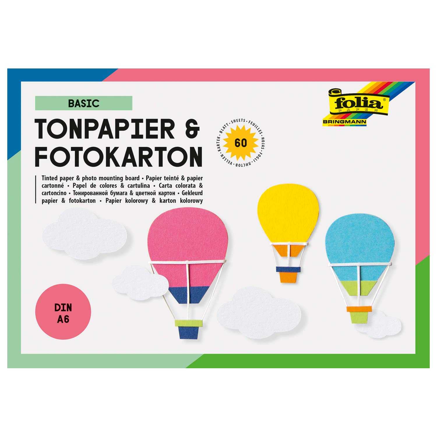 Folia Tonpapier & Fotokarton DIN A6 Basic