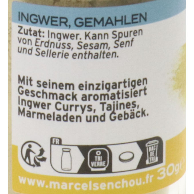 Ingwer gemahlen, 30g von Marcel Senchou