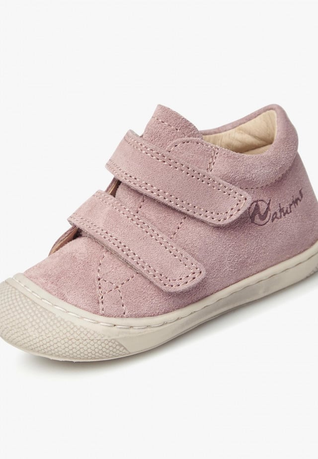 NATURINO COCOON VLLauflernschuhe aus Veloursleder, Altrosa