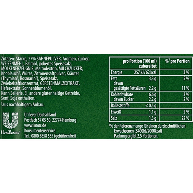 Knorr Rahmsauce zu Braten, 33g von Knorr