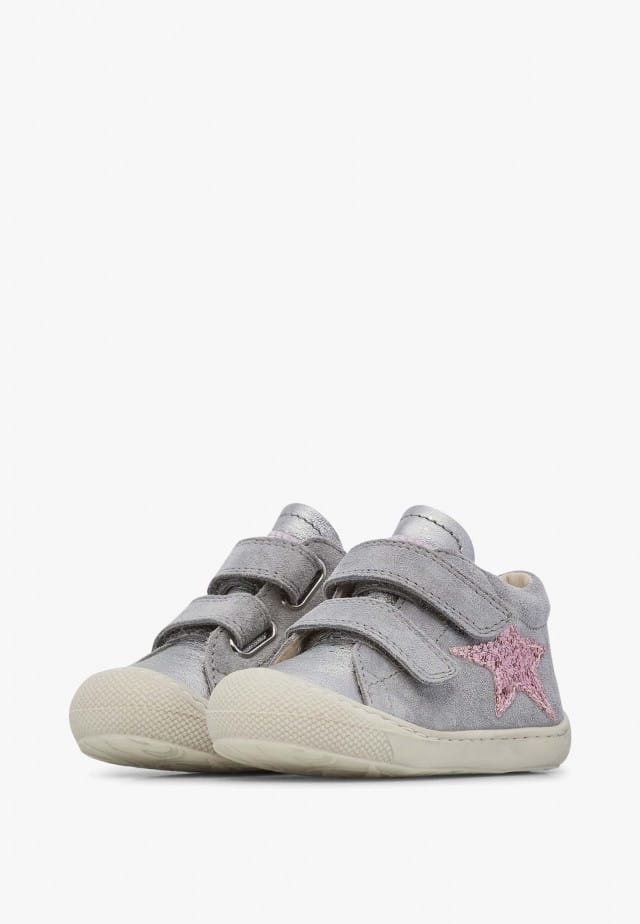 NATURINO KOLDE VLLauflernschuhe aus Leder und Veloursleder, Grau