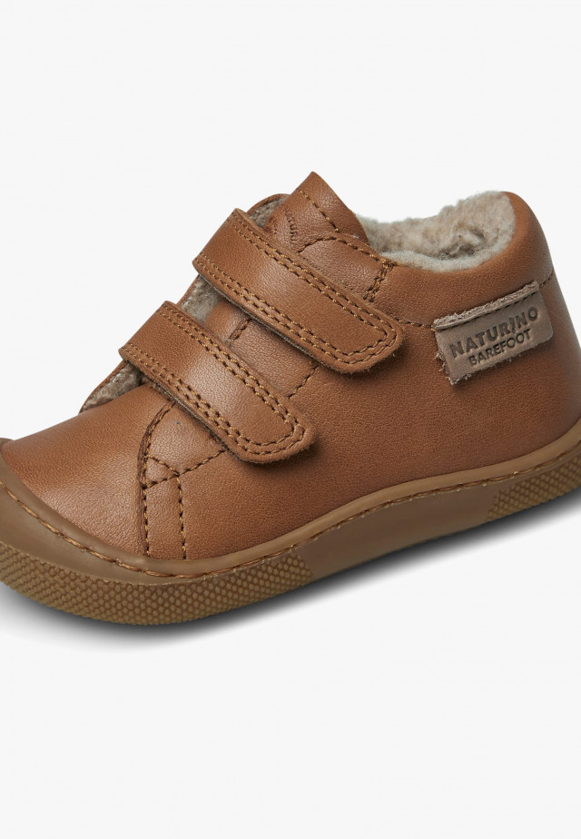 NATURINO AMUR VLBarfußschuhe aus Leder, Cognac