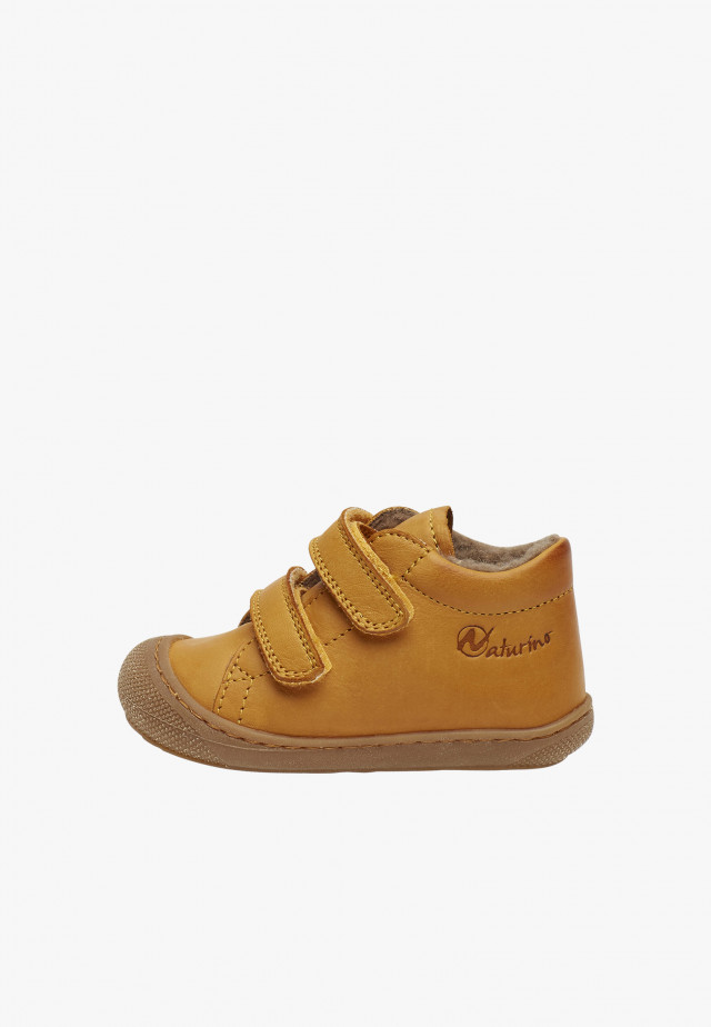 NATURINO COCOON VLLauflernschuhe aus Nappaleder mit Wollfutter, Kürbis