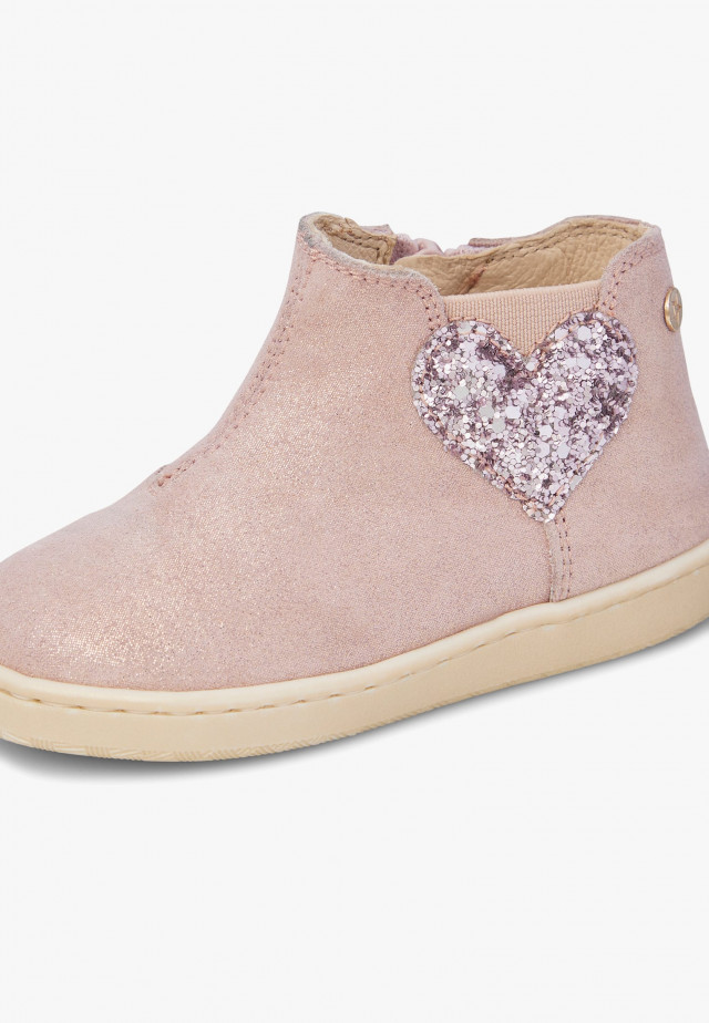 NATURINO GLARNY HIGH 2Stiefeletten aus Veloursleder, Rosa