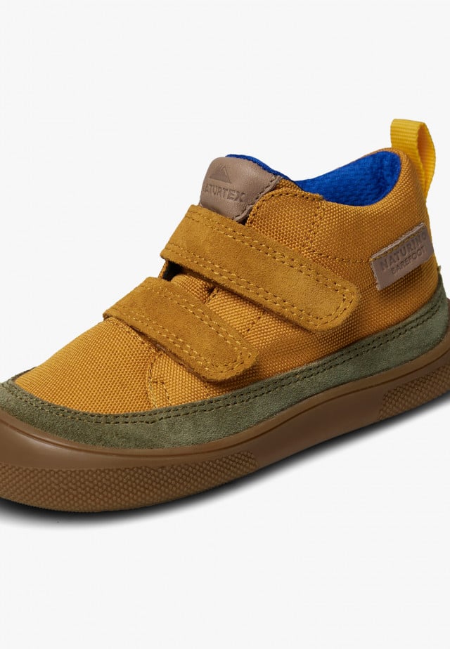 NATURINO NUPTY WPBarfuß hohe Sneakers aus Leder und Gewebe, Kürbis