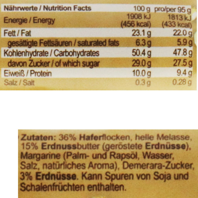 Oat King Peanut Butter, 10er Pack, 10x 95g von Oat King