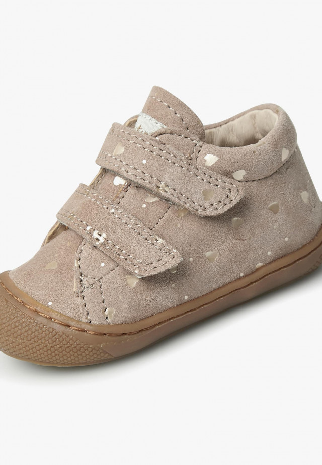 NATURINO COCOON VLLauflernschuhe aus Veloursleder, Taupe