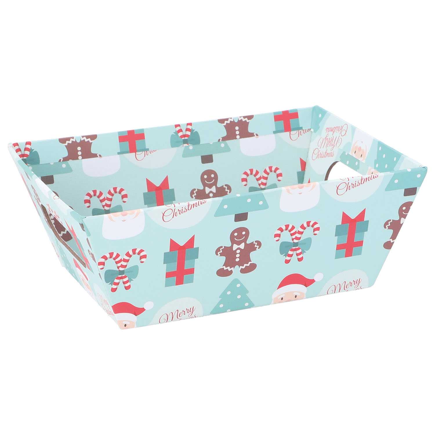 novooo Weihnachtskorb 17x12,5x6,5cm 2fach
