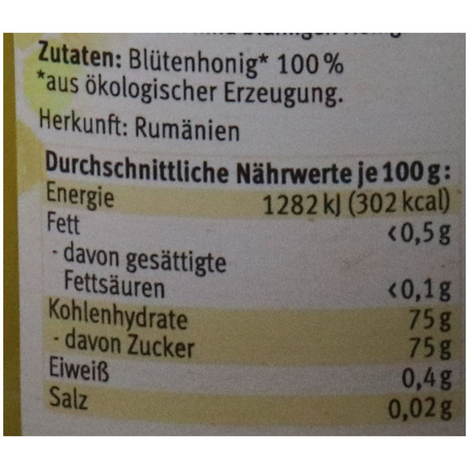 BIO Sonnenblumenhonig Sommertracht, 500g von agava
