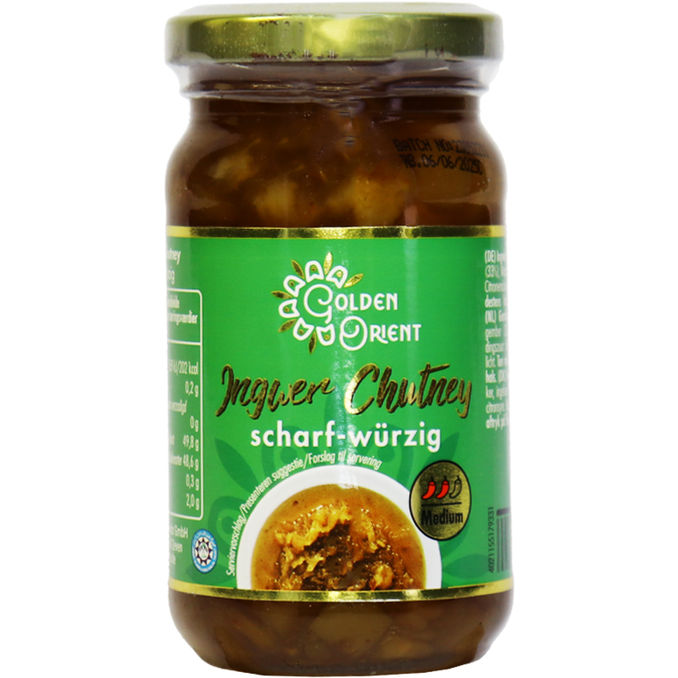 Ingwer Chutney scharf-würzig, 240g von Golden Orient