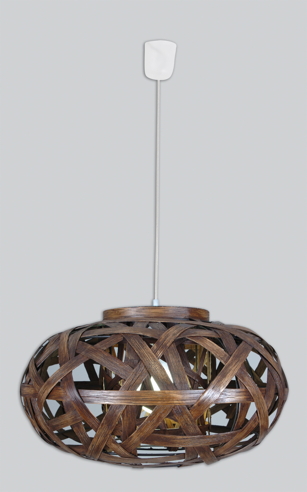 Korb-Pendelleuchte - braun - Ø 51 cm