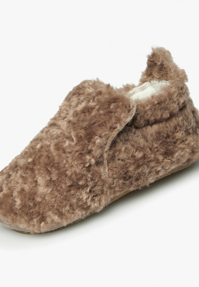 NATURINO PLUMARD 2Krabbelschuhe aus Wolle, Braun