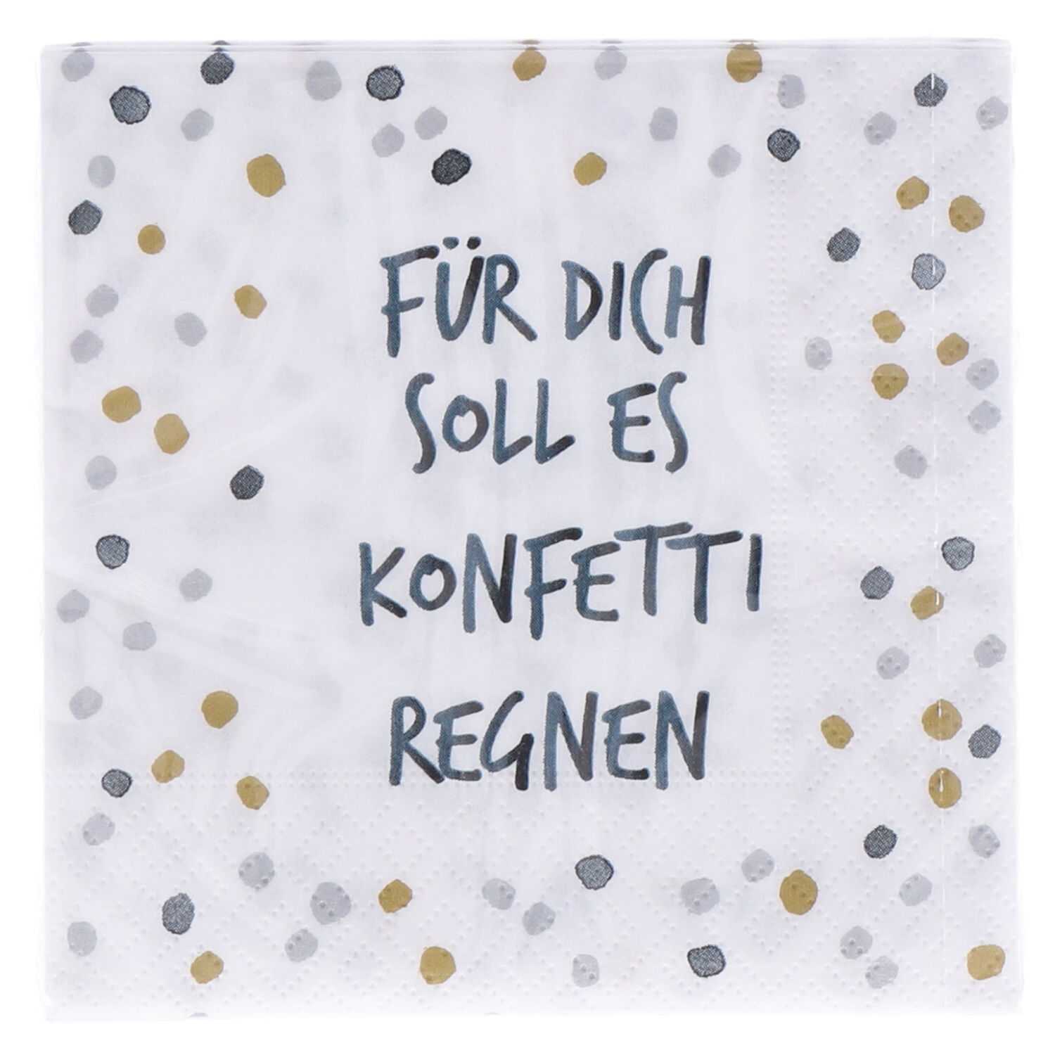 Servietten 20er 25x25cm Konfetti