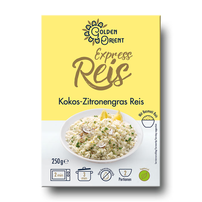 Kokos Zitronengras Reis, 250g von Golden Orient
