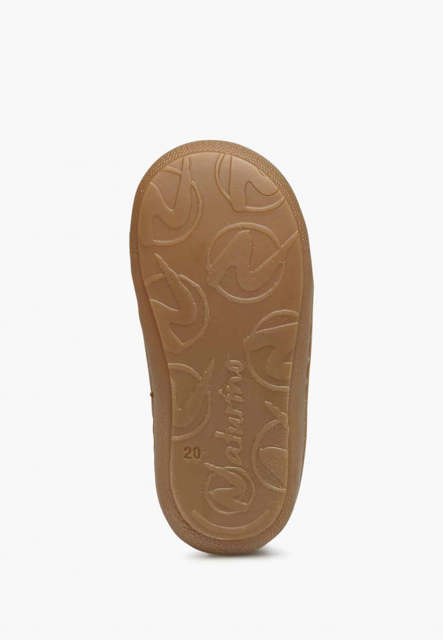 NATURINO COCOONLauflernschuhe aus Leder mit Wollfutter, Altrosa